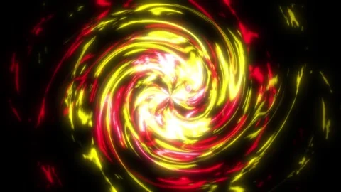 Pulsing Red &amp; Yellow Energy Vortex - Looping Abstract Centrifuge Animation Vídeos de archivo 310552592