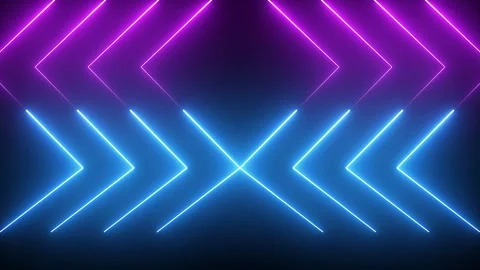 Pulsing Sci-Fi Laser Beams and Neon Glow Streaks | Abstract Motion Loop 動画素材 304949723