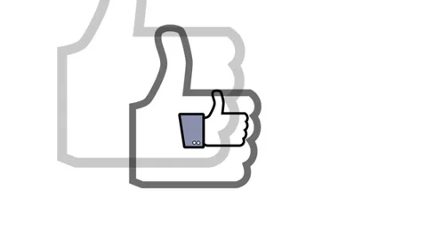 Pulsing Like Thumb Symbol Stock Footage 38363804