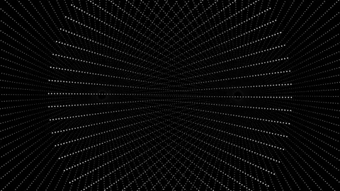 Pulsing white dots on a black background Stock Footage 340201225