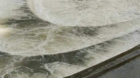 Pulteney Weir close up Stock Footage 12230319