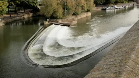 Pulteney Weir Stock Footage 12231340