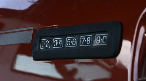 Pumching in a Key Code Stock Footage 20544438