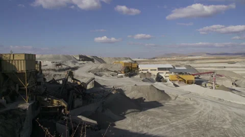 Pumice Brick factory 動画素材 36795015