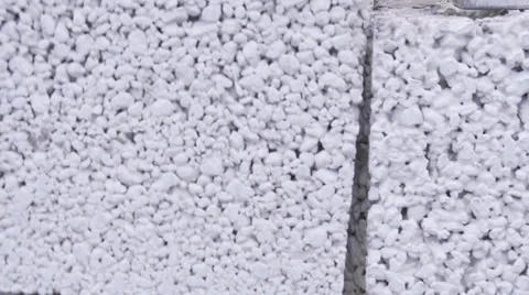 Pumice Brick Wall Stock Footage 36801584