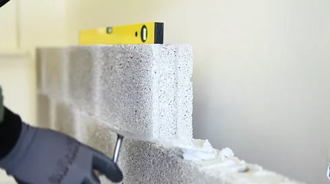 Pumice Brick Wall 스톡 동영상 36802246