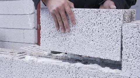 Pumice Brick Wall 스톡 동영상 36802525