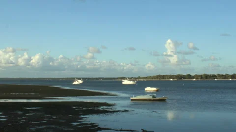 Pumicestone Passage Timelapse Stock Footage 34130228