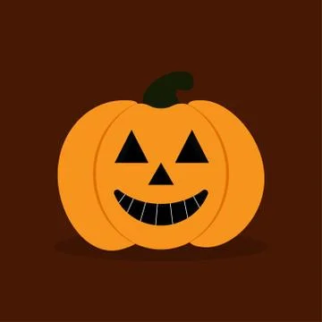 Pumkin on the durk background Illustrazione stock