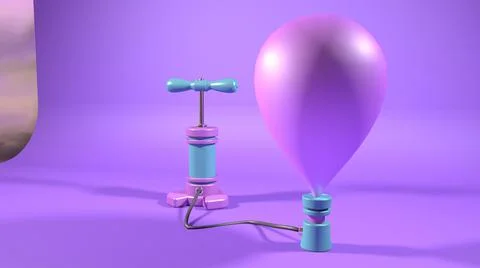 Pump balloon Stock Illustration