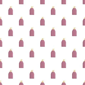 Pump bottles pattern creating beauty and hygiene background Stock Illustration