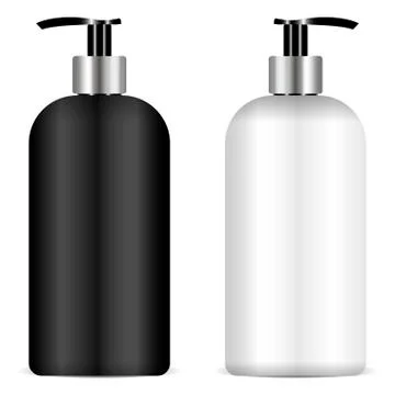 Pump bottles set realistic vector illustration. Stock Illustration