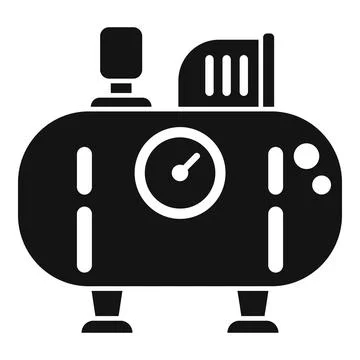 Pump compressor icon simple vector. Air machine Ilustração Stock