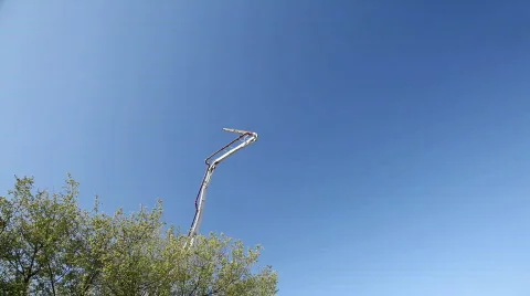 Pump for concrete pouring 库存影片 878900