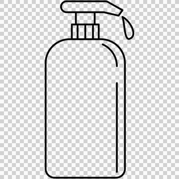 Pump dispenser bottle Stock Illustration