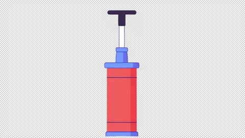 Pump. Hand pump animation. Cartoon Stock Footage 325420968