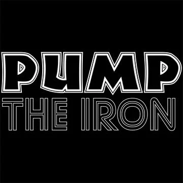 Pump The Iron Vector Illustration Stock Illustration