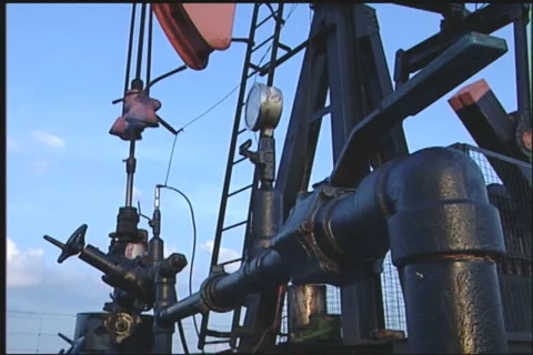 Pump jack 01 Stock Footage 948355