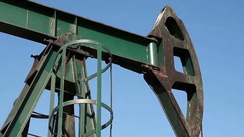 Pump Jack In Action Stock Footage 91654244