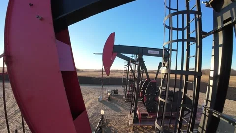 Pump Jack Fly Back 库存影片 325741873