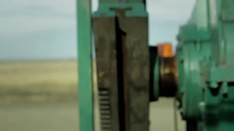 Pump jack. Oil pump. 4 Stock Footage 34510861