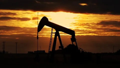 Pump jack. Oil well close up Video stock 115211092