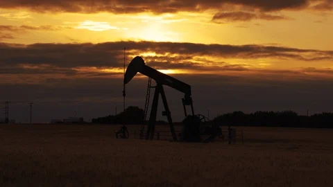 Pump jack. Oil well Video stock 115157075