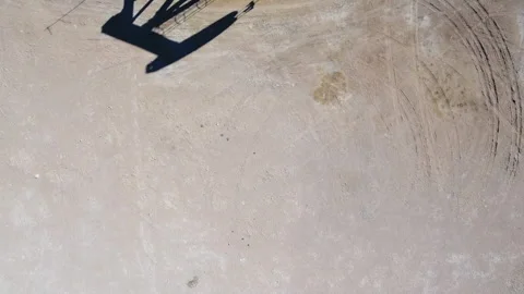 Pump Jack Shadow Stock Footage 333349218