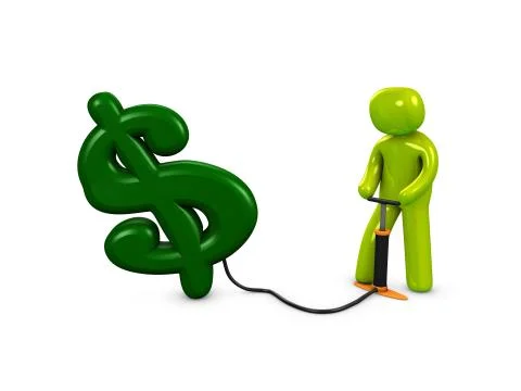 Pump my dollar Illustrazione stock