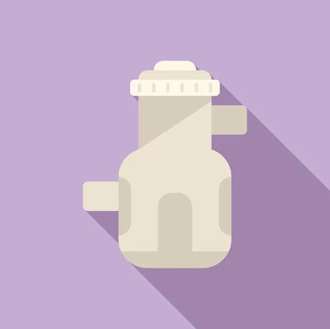 Pump pool icon flat vector. Cleaning pool 스톡 일러스트