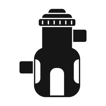 Pump pool icon simple . Cleaning pool Stock Illustration