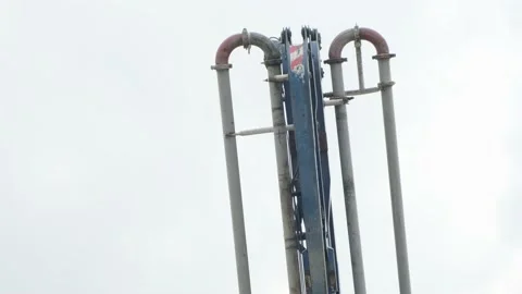 Pump for pouring concrete Stock Footage 160345532