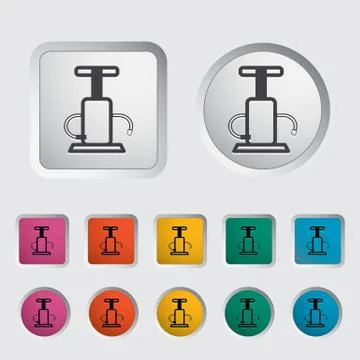 Pump single icon. Stock Illustration