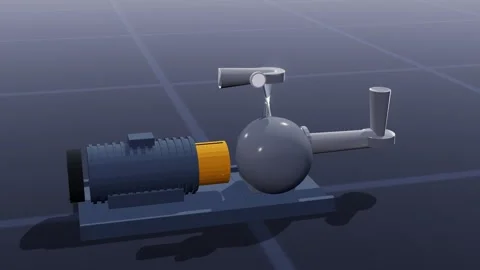 Pump skid industrial 3d loop 3D animation seamless loop 스톡 동영상 341781695