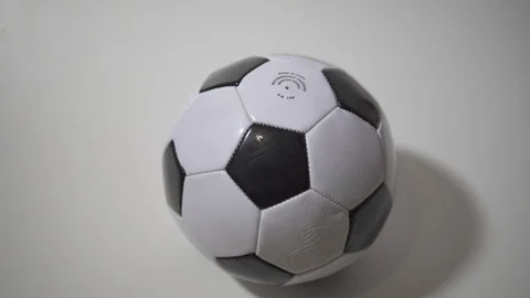Pump up a soccer ball Stock Footage 125113038