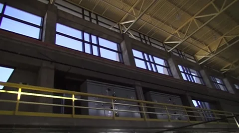 Pump Station Ceiling Panning Shot Stock Footage 41640958