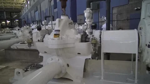 Pump Station Panning Shot Stock Footage 41640905