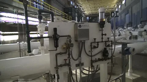 Pump Station Panning Shot Stock Footage 41640918
