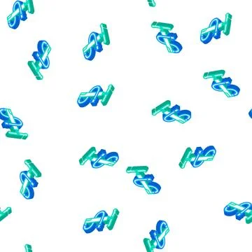Pump tool isometric icon seamless pattern Stock Illustration