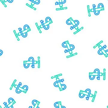 Pump tool vector seamless pattern Illustrazione stock