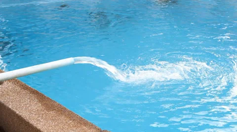 Pump water swimming pool Stock Footage 37288647