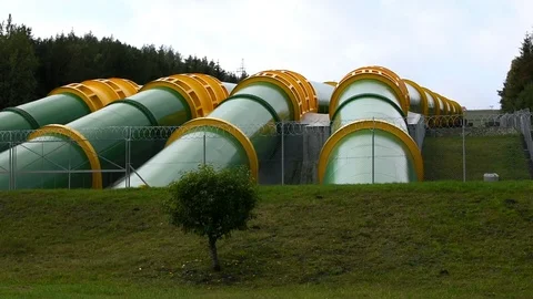Pumped Storage Power Station Stock Footage 117768062