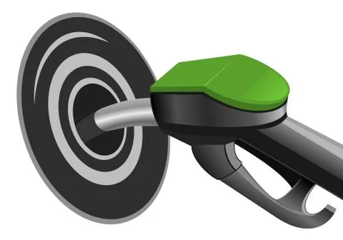 Pumping fuel in to the tank Illustration