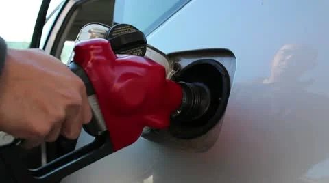 Pumping Gas Finish Stock Footage 10591477