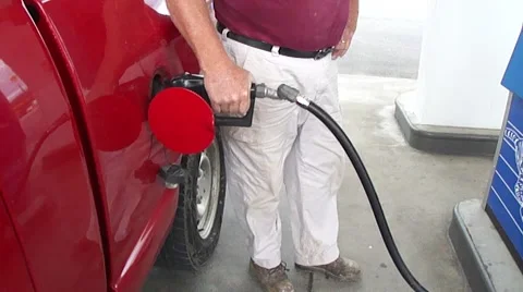 Pumping gas Stock Footage 2897457
