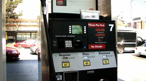 Pumping gas Stock Footage 8631775