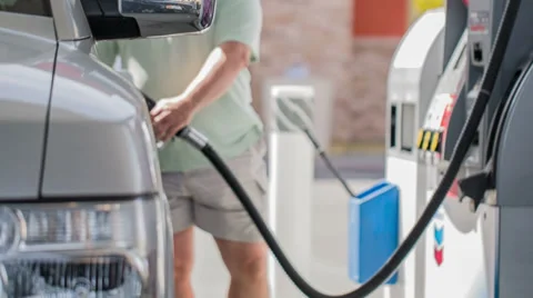 Pumping Gas Stock Footage 36687333