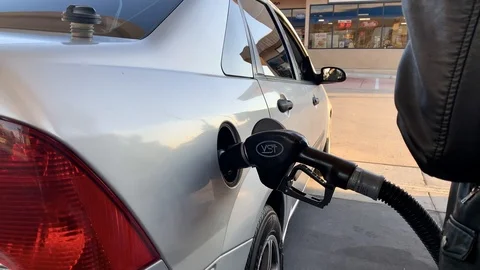 Pumping gas Stock Footage 126038461