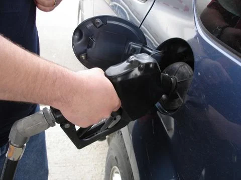 Pumping gas Stock Photos