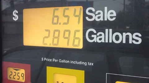 Pumping Gasoline at the Pump 1 Stock Footage 45988635